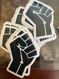 Black Fist Sticker
